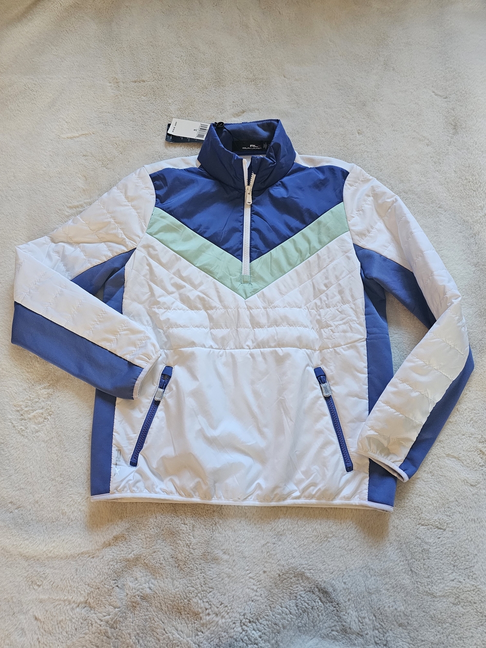 New RLX Ralph Lauren Golf Pull Over Jacket Size Small